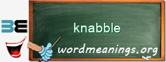 WordMeaning blackboard for knabble